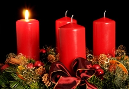 Adventsfeier an der Bushaltestelle 2016