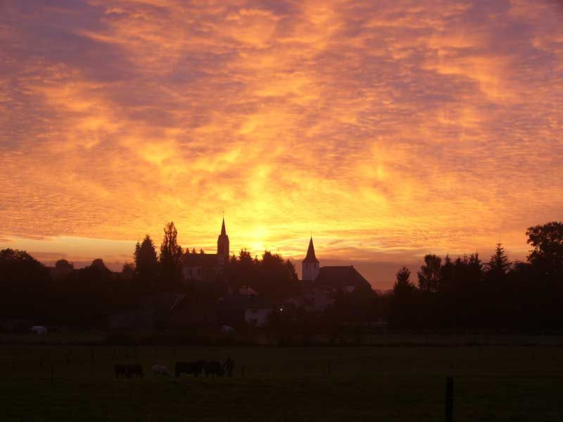 Sonnenaufgang über Biebern